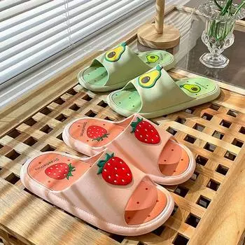 Sandals Indoor Bedroom Summer Flat Anime Shoes for Women 2024 Bathroom Green Slides Cartoon Woman Slippers Y W H Sandal 39 Sale 36