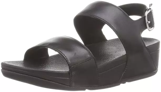 Sandals LULU LEATHER SANDALS All Black cm [Fit Flop] BACK-STRAP Women s 23.0 cm~23.5