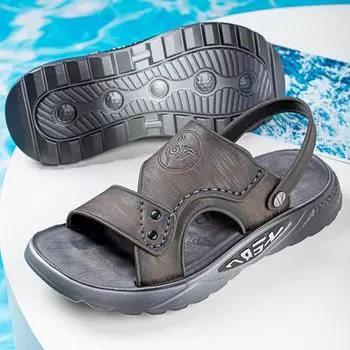 Sandals men s 2025 new men s trend fashion casual non-slip soft-soled sandals men s slippers beach shoes 38