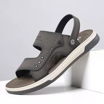 Sandals men s 2025 summer new wear light men s sandals soft sole fashion casual beach shoes manufacturer 38
