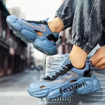 Sandals men s outer wear summer 2025 new leisure sports driving shit feeling thick-soled bag head beach hole men s shoes 36