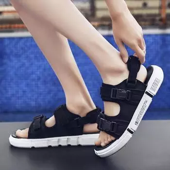 Sandals men s summer 2025 new men s sandals casual soft-soled non-slip thick-soled outdoor sports slippers 36 белый