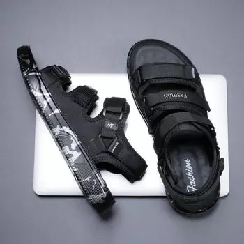 Sandals men s summer 2025 new trend outdoor deodorant beach shoes men s casual driving soft-soled non-slip sandals 38