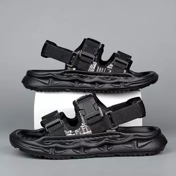 Sandals men s summer Vietnam driving outside wear one shoe two wear students high-end travel cool slippers Sandal 39