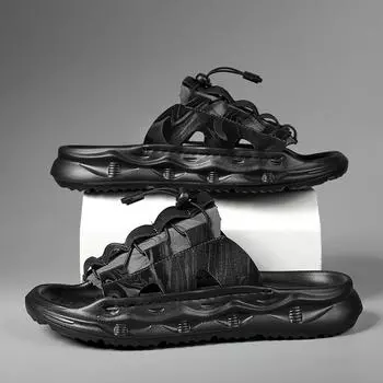 Sandals men s summer Vietnam driving outside wear one shoe two wear students high-end ruffian handsome cool slippers Sandal 39