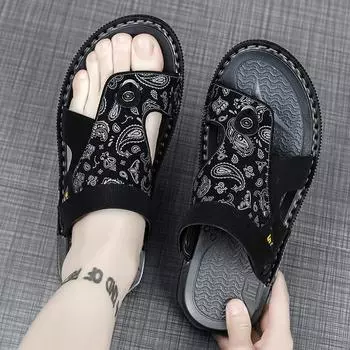 Sandals men s summer wear driving dual-purpose non-slip, deodorant and wear-resistant soft-soled foot-pinched Vietnamese beach flip-flops 38