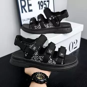 Sandals men wear in summer, spring new waterproof and non-slip dual-purpose soft-soled driving outdoor sports beach slippers 39