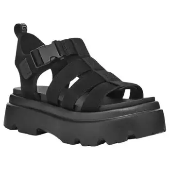 Sandals Strap Thick Sole Lightweight Shoes Leisure Cora 1152698 [UGG] Women s BLACK(BLK) US8(25.0cm) [Item]