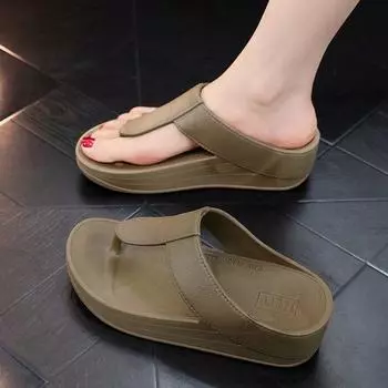 Sandals Thick Slides Multi Color Shoes For Women Platform Woman Slippers Outside Flip Flops Cheap Premium Liquidation Eva 36