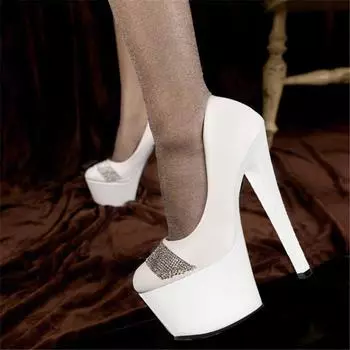 Sandals women s summer fashion thick heel outer wear high heel summer foreign style, fashion thin heel super high heel sandals 20CM/15CM 34