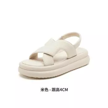Sandals women s summer new outer wear sports and leisure soft-soled women s platform slippers women s 35