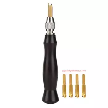 Sandalwood Handle Brass Head Leather Creaser Edge Sealing Machine 1.5-22.53mm Leather Tool