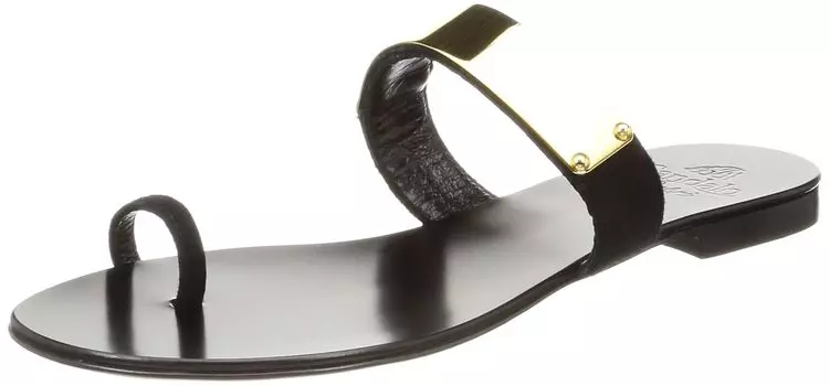 Sandaro of Flat Sandals NERO cm [Il Capri] OT500_SUEDE Women s 22.0