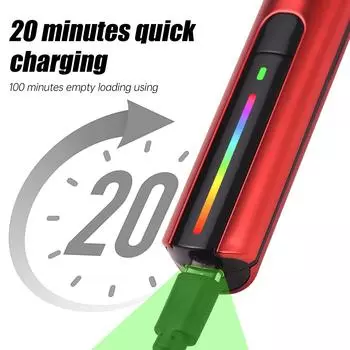 Sander возвратно-поступательный шлифовальный инструмент с 8 шлифовальными головками, 3 скорости, регулируемая цветная подсветка, USB электрическая ручка-шлифовальная машина