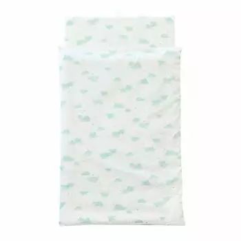 Sandeshika fully washable nap futon set of 5 pieces with bag and iron fluffy 5 pieces assorted name, (cloud pattern),