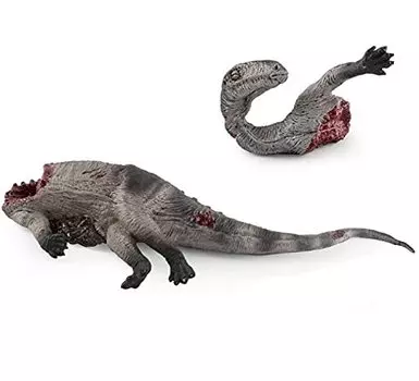 SanDoll фигурка динозавра реалистичная модель юрского периода 30 см класс рептилия впечатляющая плотоядная детская игрушка презентация (Туша) серый