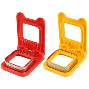 Сэндвич-изготовители Square Decruster AU режут и запечатывают нержавеющую сталь, удобное использование красный