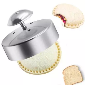 Сэндвич-резак из нержавеющей стали, сэндвич-генератор, форма для печенья, резак для арахиса/масла/желе, сэндвич-инструмент, сделай сам, сэндвич-резак, кухонные принадлежности серебряный