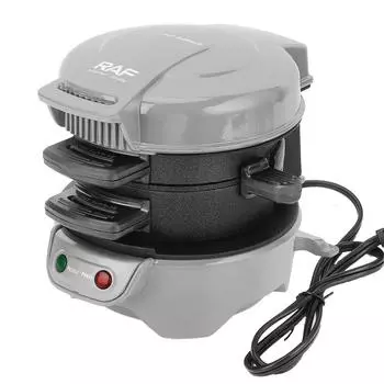 Сэндвичница для завтрака Яйцеварка Машина для приготовления завтрака Настройка ингредиентов Простая очистка для дома L красный