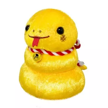 Sanei Boeki 2025 Zodiac Hebimochi (Gold) W7 x D9 x H9.5cm Plush Toy