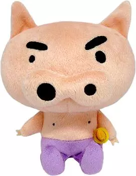 Sanei Boeki Crayon Buri Buri Zaemon W10 x D10 x H20cm Plush Toy SN03 Shin-chan (S)