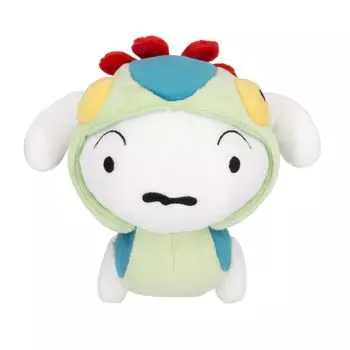 Sanei Boeki Crayon Dinosaur Shiro W13 x D22 x H15cm Plush Toy SN46 Shin-chan (S)