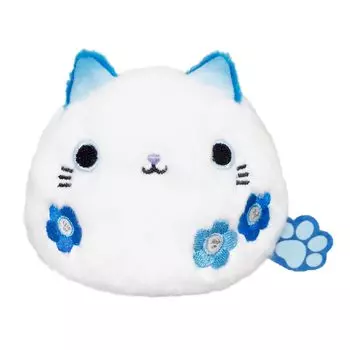 Sanei Boeki Dango Friends Flower Cat Dango Nemophila x D6 x H7cm Stuffed Toy NDH11 W7.5
