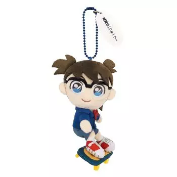 Sanei Boeki Detective Conan Fluffy Friends Conan Skateboard W6 x x H14cm Stuffed Toy FCM01 ver. (Mascot) D8.5 тёмно-синий