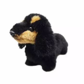 Sanei Boeki Graceful Dog in Dachshund S Black Tan стоячая плюшевая игрушка общая длина 26 см (Сделано в Японии) и I-6860