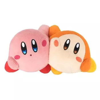 Sanei Boeki Kirby of the Stars Kirby Play with Waddle Dee Plush Toy Nakayoshi W24 x D10 x Plush Toy KPWW01 H11.5cm