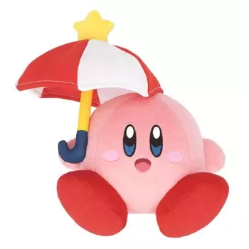 Sanei Boeki Kirby of the Stars KP23 Зонтик Кирби Мягкая игрушка Высота 11 см