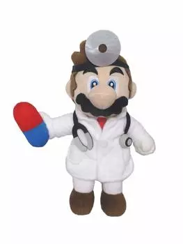 Sanei Boeki Mario World Mario x D11 x H24см Мягкая игрушка DMP01 Dr. Доктор. (S) В13.5
