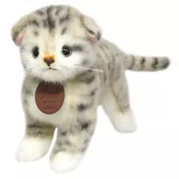 Sanei Boeki Original Plush Graceful in Scottish Standing Gray W12 x D27 x H23cm Cat (Made Japan) I-1013 серый