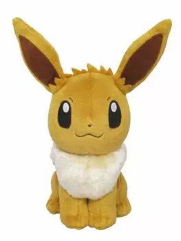 Sanei Boeki Pokemon ALL STAR COLLECTION Eevee (S) Мягкая игрушка Покемон PP07, ширина 9 см, глубина 16 см, высота 20,5 см