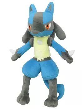 Sanei Boeki Pokemon ALL STAR COLLECTION Лукарио x D10 x Мягкая игрушка Покемон PP12 (S) Ш10,5 В29,5 см