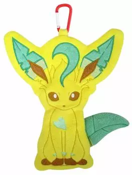 Sanei Boeki Pokemon Peta Fluffy Pouch Leafeon Ш21,5 x Г3,5 x В26,5 см Мягкие игрушки для животных Pokemon PZ39