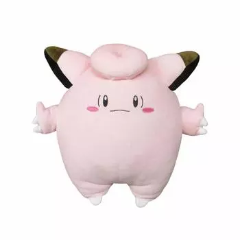 Sanei Boeki Pokemon Plush Miscellaneous Goods Series Mochi Fluffy Cushion Pippi W35 x D33 x H33cm PZ55