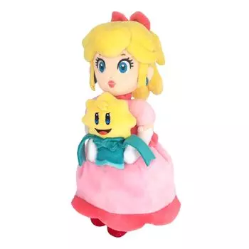 Sanei Boeki Princess Peach Peach Stella W10 x D13 x Plush PPS01 Время шоу! и высота 24,5 см розовый