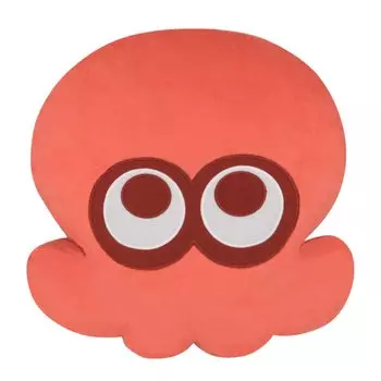 Sanei Boeki Splatoon 3 ALL STAR COLLECTION Cushion Octopus Cushion (Red) W33D11H34cm