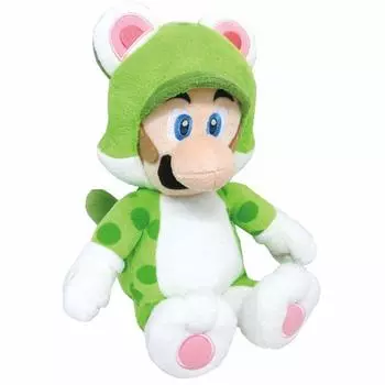 Sanei Boeki Super Mario 3D World Неко Луиджи (M) Мягкая игрушка, высота сидя 25см