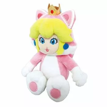 Sanei Boeki Super Mario 3D World Neko Peach W11 x D8 x Мягкая игрушка (S) Высота 22,5 см