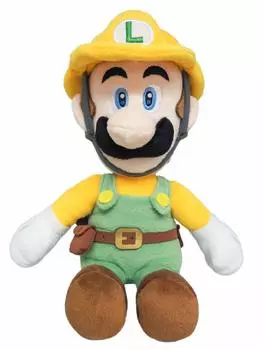 Sanei Boeki Super Mario Maker 2 Builder Luigi x D10 x H26см Мягкая игрушка SMM02 (S) W12.5