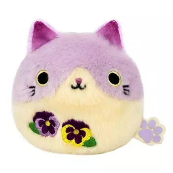 Sanei Trading Boeki) Dango Friends Flower cat dango pansy W7.5D6H7cm stuffed toy NDH06