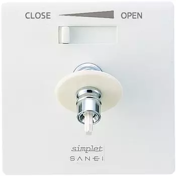 SANEI Водовыпуск Simplet для напольного трубопровода Внутренний одинарный кран с поворотным изливом для холодных регионов 13A V960ALK-3 белый