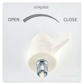 SANEI Водовыпуск Simplet для напольного трубопровода Внутренний одиночный кран с наружной резьбой Технические характеристики для общего заземления R1/2 V962ALU-1T белый