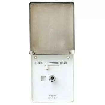 SANEI Водовыпуск Simplet для наружного использования с соединением, гайкой для шланга и крышкой 13A V96301AADS-3 белый