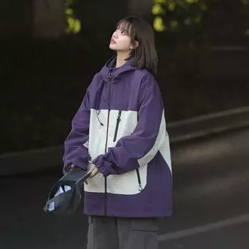 Sanfang Походная Мода Уличный Нишевый Стиль Куртка Верхняя одежда Dawn Purple M