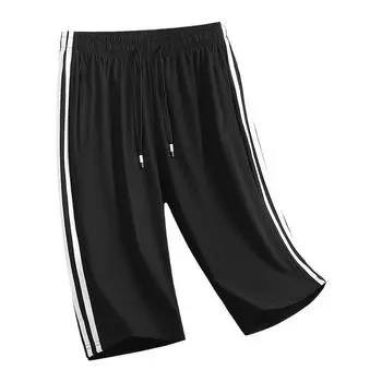 Sangbing шелковые капри мужские тонкие шорты повседневные спортивные шорты мужские брюки большого размера 8XL