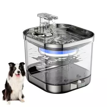 Sangelar Cat Water Fountain на батарейках, 2 л/67 унций, автоматический инфракрасный датчик, поилка для кошек/собак, внутренний беспроводный насос Wireless Version