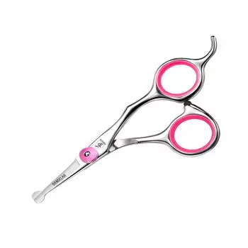 Sangelar 4,5-дюймовые маленькие ножницы для стрижки волос, парикмахерские профессиональные ножницы для стрижки детей, семейные ножницы с безопасной головкой 4.5 Cutting розовый